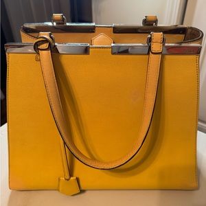 Fendi Vitello Elite Leather Tote